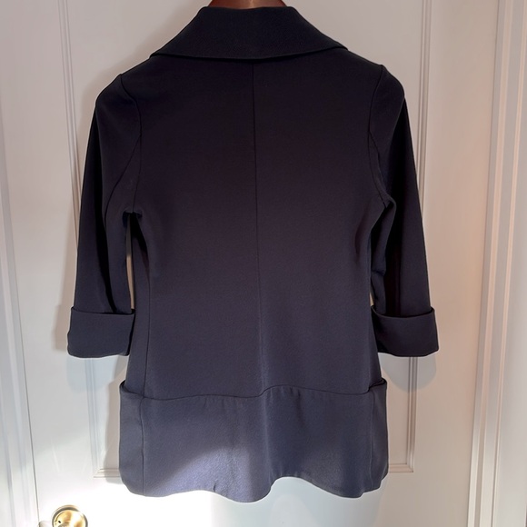 French Mauve (Stitch Fix) Melanie knit tunic blazer with pockets - Picture 6 of 15